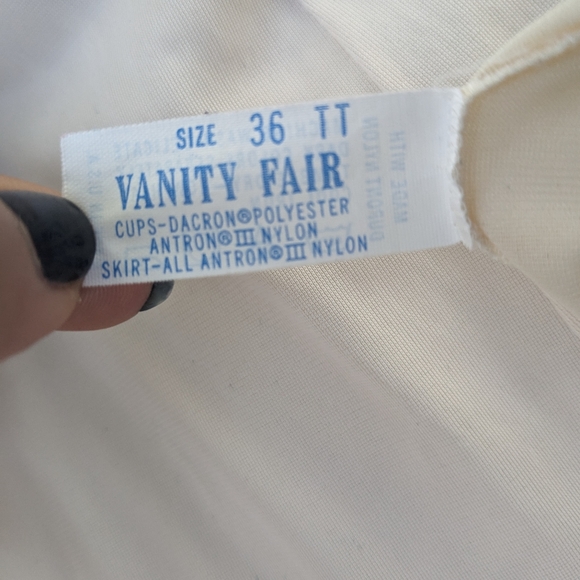 VANITY FAIR Vintage White Full Length Slip Dress - Picture 4 of 5